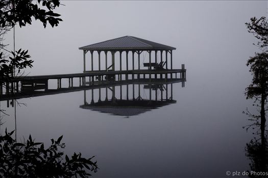 One Foggy Morning - This image was taken at Lake Waccamaw, NC from my mother's yard one fall morning.  I hoped to capture the peacefulness and beauty that I saw this morning.