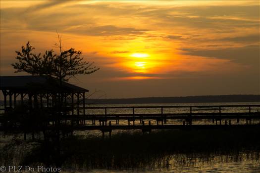 The golden hour - sunset at Lake Waccamaw, NC
